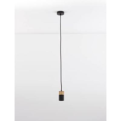 Lyora HanglampPongo S enkel 9,5cm goud met zwart - 9911524 - thumbnail