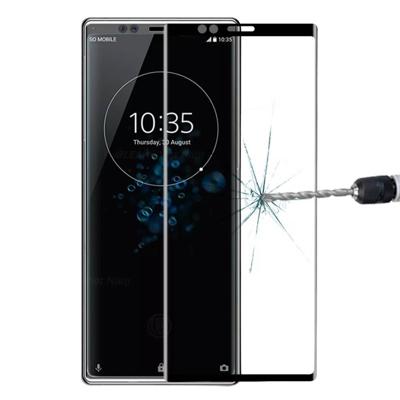 9u 3D gebogen volledig scherm getemperd glas film voor Sony Xperia XZ4