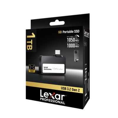 Lexar Go Portable 1TB SSD SL400 - Exclusief Hub Lexar Go Portable 1TB SSD SL400 - Exclusief Hub