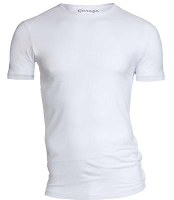 Garage Bodyfit T-shirt R-neck Basic T-shirts White