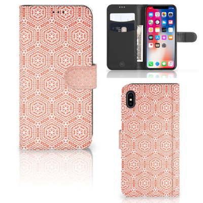 Apple iPhone Xs Max | Telefoon Hoesje | Pattern Orange