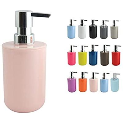 MSV Zeeppompje|dispenser Porto - kunststof - lichtroze - 7 x 16 cm