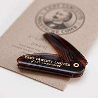 Captain Fawcett's Beard & Moustache Folding Pocket Moustache Comb - thumbnail