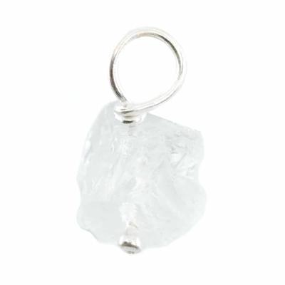 Ruwe Edelsteen Hanger Witte Calciet 925 Zilver (8 - 12 mm) Ruwe Edelsteen Hanger Witte Calciet 925 Zilver (8 - 12 mm)