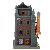 Lemax fright night cinema verlicht huisje Spooky Town 2025 - thumbnail