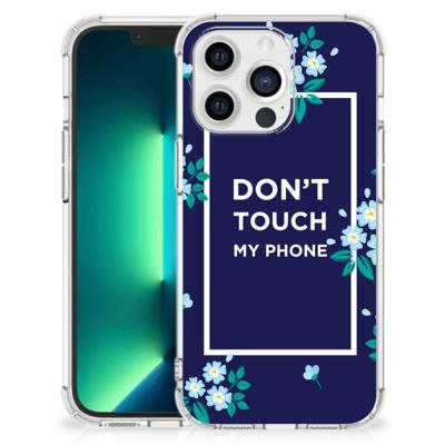 iPhone 13 Pro Max Anti Shock Case Flowers Blue DTMP iPhone 13 Pro Max Anti Shock Case Flowers Blue DTMP