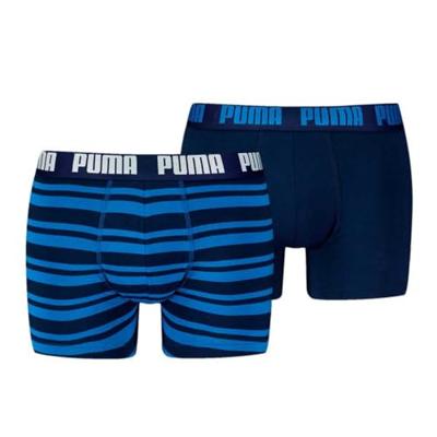 Puma Boxershorts Everyday Heritage Stripe 2-pack True Blue Combo-M
