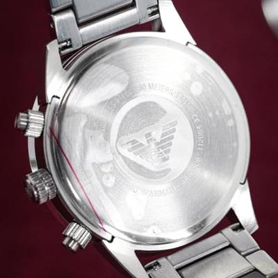 Emporio Armani blauwe wijzerplaat HerenhorlogeAR11306