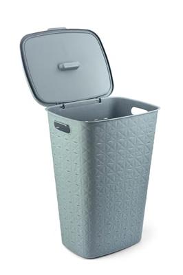 Curver Softex wasbox met deksel 56 liter blauw-groen - thumbnail