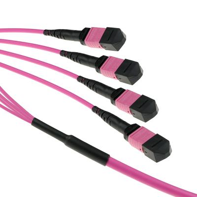 ACT DC5402 Glasvezel Patchkabel 50/125 OM4(OM3) Polarity A Trunkkabel 4x MTP/MPO Female - 10 meter - thumbnail