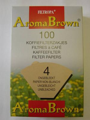 Filtropa Aroma Brown - koffiefilters maat 4 - 100 stuks