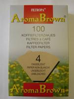 Filtropa Aroma Brown - koffiefilters maat 4 - 100 stuks - thumbnail