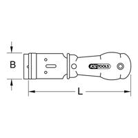 Plakkettingschraper, 38 mm KS Tools 911.8126 - thumbnail