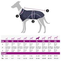 VidaXL Hondenregenjas met reflecterende strips polyester blauw xl - thumbnail