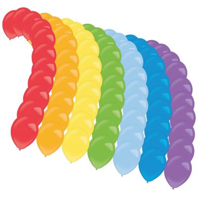 Amscan diy ballonnen regenboog 13 cm 77 stuks | 8 stuks