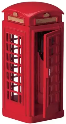 Lemax telephone booth kerstdorp accessoire 2004