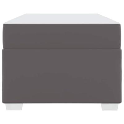 Bedframe Grijs 90 x 200 cm Kunstleer