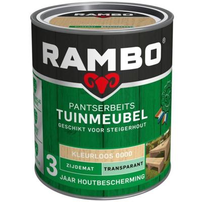Rambo Pantserbeits Tuinmeubel Zijdemat Transparant - 750 ml Blank