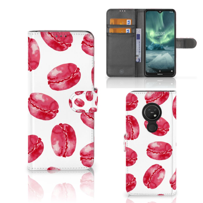 Nokia 7.2 | Nokia 6.2 | Book Cover | Pink Macarons