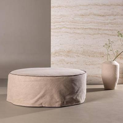 Nohr Poef 'Lehi' Linnen, kleur Bruin