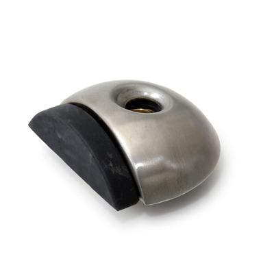 Deurstopper V m.zijbuffer 55x18mm RVS