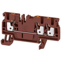 Weidmüller 2534730000 Doorgangsklem 5.1 mm Spanveer Bruin 100 stuk(s) - thumbnail