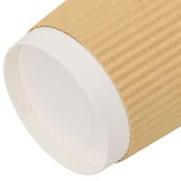 VidaXL Papieren koffiekopjes 500 st 16oz 400 ml bruin - thumbnail