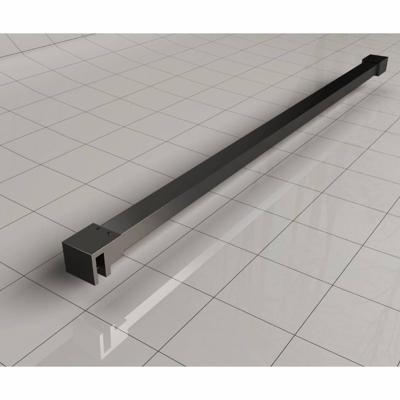 Wiesbaden Slim | profielset 200 cm + 120 cm stabilisatiestang | Incl.Glas- en muurkoppeling | Zwart mat Wiesbaden Slim | profielset 200 cm + 120 cm stabilisatiestang | Incl.Glas- en muurkoppeling | Zwart mat