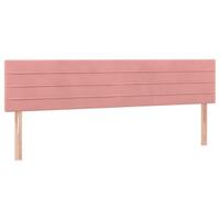 Bedframe zonder matras 120x190 cm fluweel roze - thumbnail