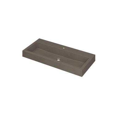 INK Momento Wastafel Quartz met 1 Kraangat - 1000x450x90 mm - Quartz Beton