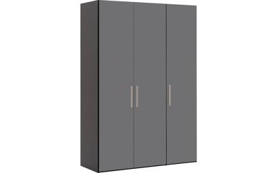 Goossens Kledingkast Easy Storage Ddk, Kledingkast 153 cm breed, 220 cm hoog, 3x glas draaideur Goossens Kledingkast Easy Storage Ddk, Kledingkast 153 cm breed, 220 cm hoog, 3x glas draaideur