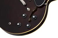 Epiphone Jim James ES-335 Seventies Walnut semi-akoestische gitaar met koffer - thumbnail