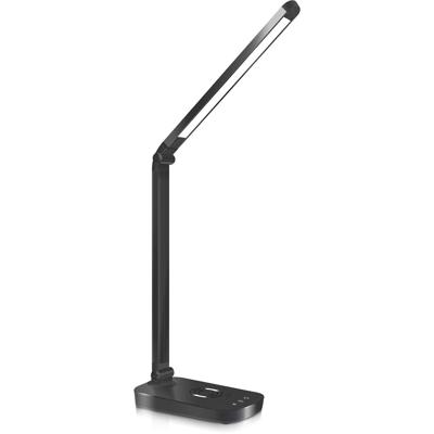 LED Bureaulamp 5W | Dimbaar & Draadloos Opladen | Mat Zwart