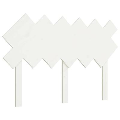 Hoofdbord 122,5x3x80,5 cm massief grenenhout wit Hoofdbord 122,5x3x80,5 cm massief grenenhout wit