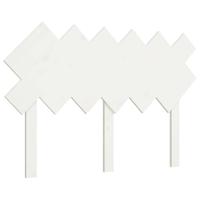 Hoofdbord 122,5x3x80,5 cm massief grenenhout wit - thumbnail