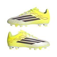 adidas F50 Club Gras / Kunstgras Voetbalschoenen (MG) Kids Neongeel Zwart Rood - thumbnail