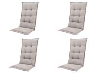 Kussen hoog ca. 123x50 cm Napels taupe water repellent coating (4 stuks) Madison - Madison - thumbnail