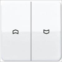 Jung CD595PWW Jaloezie-schakelaar, Jaloezie-schakelaar/-knop Afdekking 2-voudig Alpine-wit 1 stuk(s) - thumbnail