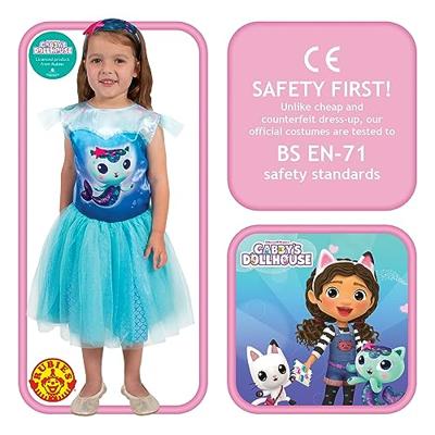 Gabby's Dollhouse Kostuum Mercat Jurkje 3-5 Jaar Blauw