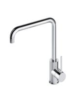 Keukenmengkraan Hotbath Cobber 1-hendel 31.5 cm Draaibare Uitloop Geborsteld Messing PVD - thumbnail