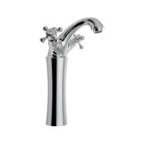 Wastafelmengkraan Sapho Antea 2-knop Gebogen Hoog 24.5 cm Chroom (incl. pop-up waste) - thumbnail