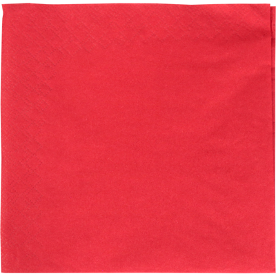 Servet | 1/4 vouw | 2-laags | 33x33cm | cellulose | rood | 1500 stuks
