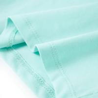 Kindershirt met korte mouwen 104 lichtzeeblauw - thumbnail
