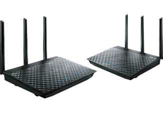 ASUS RT-AC66U draadloze router Gigabit Ethernet Dual-band (2.4 GHz / 5 GHz) Zwart