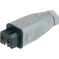 Hirschmann 930621106-1 Netstekker STAK Bus, recht Totaal aantal polen: 2 + PE 16 A Grijs 1 stuk(s) - thumbnail