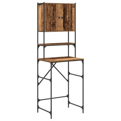 Wasmachinekast Oud hout 68 x 48,5 x 194 cm 1 x Wasmachinekast - thumbnail