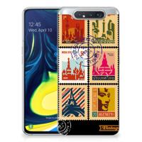 Samsung Galaxy A80 | Silliconen Back Cover | Postzegels - thumbnail