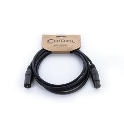 Cordial EM 7,5 FM XLR Verbindingskabel [1x XLR-bus 3-polig - 1x XLR-stekker 3-polig] Zwart