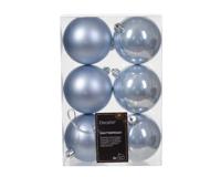 Kerstbal kunststof d8 cm mblw 6st kerst Decoris - Decoris - thumbnail