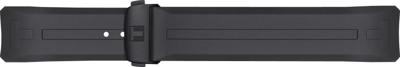 Horlogeband Tissot T603046211 / T1214204705102A Rubber Zwart 23mm